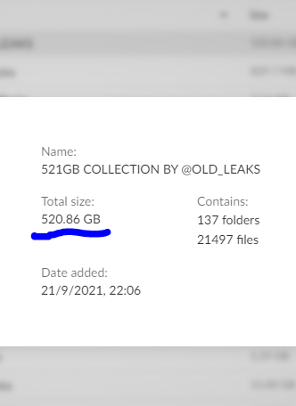 521-GB COLLECTION BY @OLD_LEAKS