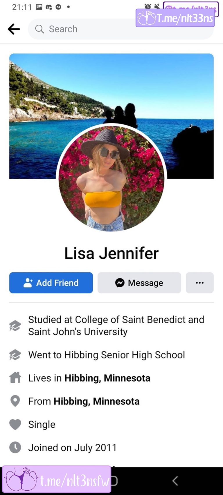 lisa perunovich Facebook profile